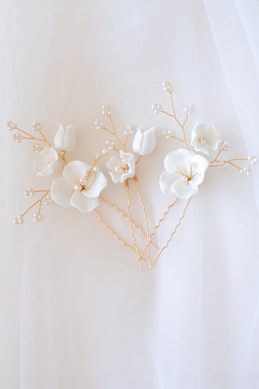 Whizzhop™ Flora Hair Pins | Elegant Styling Clips for Everyday & Special Looks