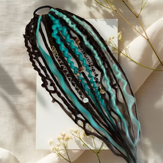 Whizzhop™ Elastic Dread Ponytail Salty Soul – Boho Braided Hair Extension for Natural Look