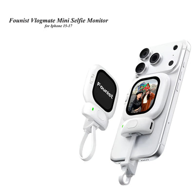 Whizzhop™ Magnetic Back Camera Selfie Monitor Vlogging Live for iPhone