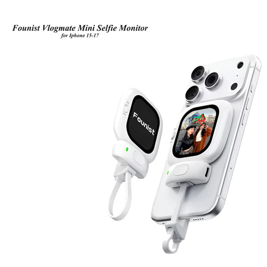 Whizzhop™ Magnetic Back Camera Selfie Monitor Vlogging Live for iPhone
