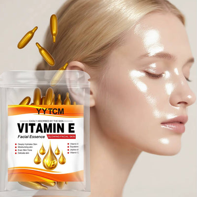 Whizzhop™ Vitamin E Moisturizing Capsules – Hydrating Skin Essence with Squalane and Vitamin C
