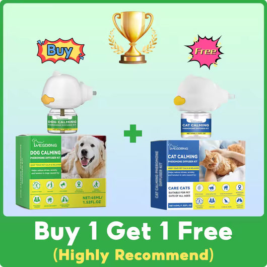 Whizzhop™ Pet Calming Pheromone Diffuser and Spray for Cats and Dogs