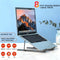 Whizzhop™ Aluminium 8 in 1 USB C Dock Laptop Stand Foldable with Docking Station Hub