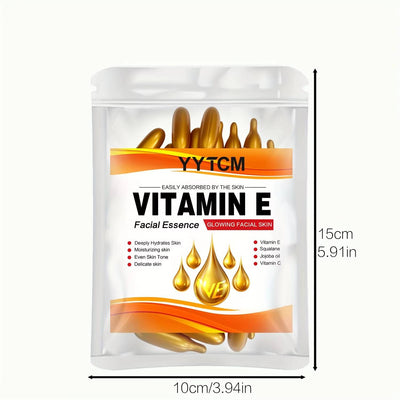 Whizzhop™ Vitamin E Moisturizing Capsules – Hydrating Skin Essence with Squalane and Vitamin C
