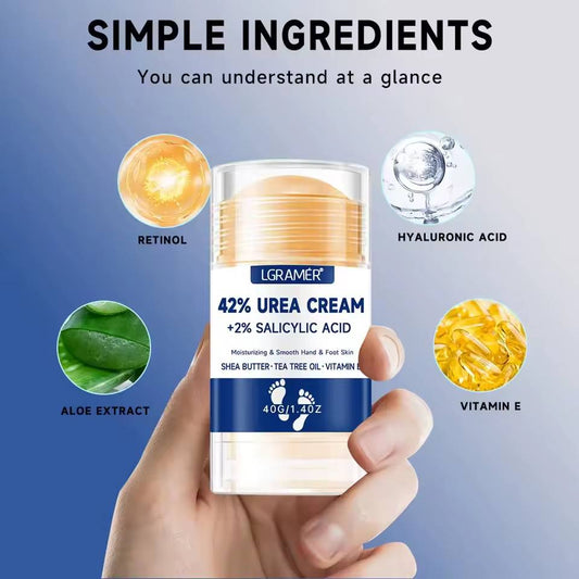 Whizzhop™ Urea Foot and Hand Cream – 42% Urea and 2% Salicylic Acid for Dry Skin