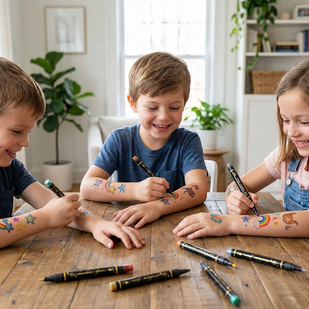 Step 3: Enjoy Temporary and Washable Art