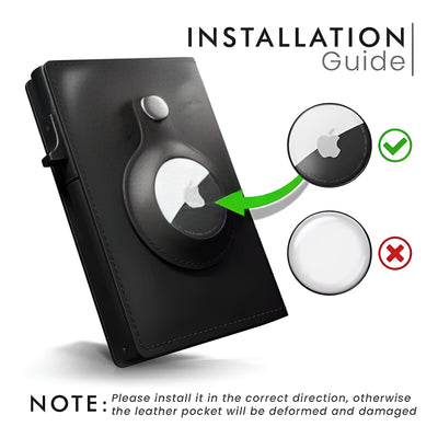 Whizzhop™ RFID Blocking Slim Card Wallet with Air Tag Positioning Slot