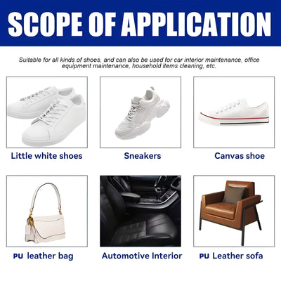 Whizzhop™ White Shoe Cleaner Paste for Shoes Bags and Leather