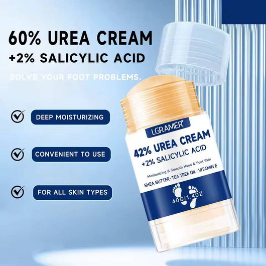 Whizzhop™ Urea Foot and Hand Cream – 42% Urea and 2% Salicylic Acid for Dry Skin