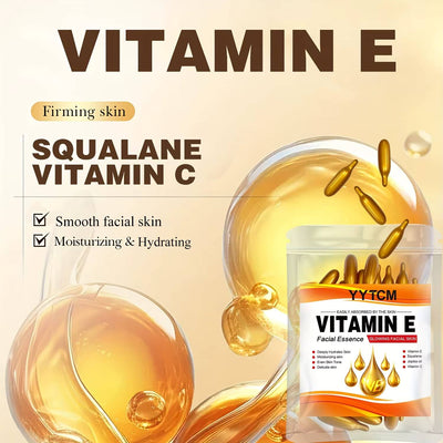 Whizzhop™ Vitamin E Moisturizing Capsules – Hydrating Skin Essence with Squalane and Vitamin C