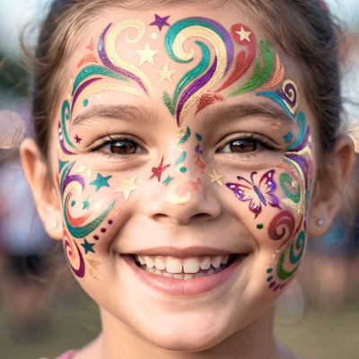 Whizzhop™ Safe Temporary Tattoo Pens – DIY Face Paint Markers for Skin Drawing