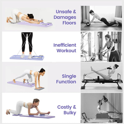 Whizzhop™ Adjustable Pilates and Core Home Workout Board for Ab & Push-up