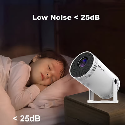 Whizzhop™ 4K Smart Projector with WiFi 6 & Bluetooth 5.0, Full HD 1080P Home Cinema Projector for Indoor & Outdoor Viewing