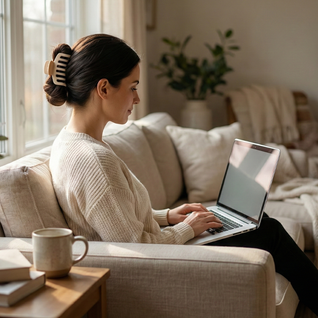 Whizzhop™ Silicone Flexible Hair Claw Clips – Large Bendable Non Slip Hair Clips