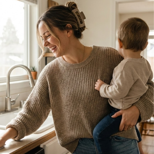 Whizzhop™ Silicone Flexible Hair Claw Clips – Large Bendable Non Slip Hair Clips