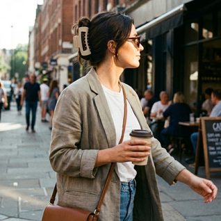 Whizzhop™ Silicone Flexible Hair Claw Clips – Large Bendable Non Slip Hair Clips