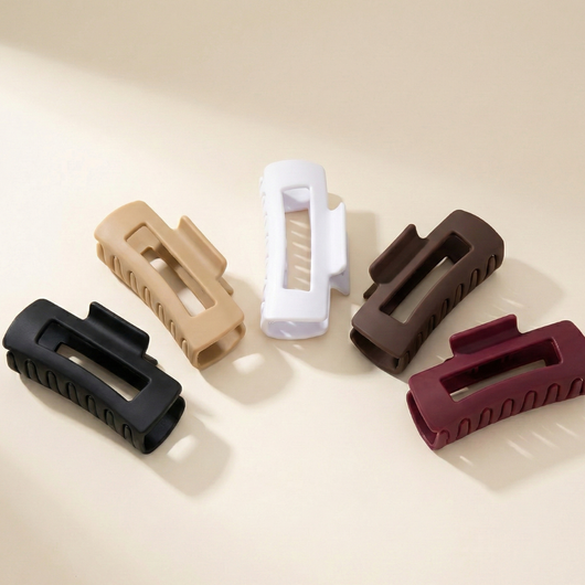 Whizzhop™ Silicone Flexible Hair Claw Clips – Large Bendable Non Slip Hair Clips