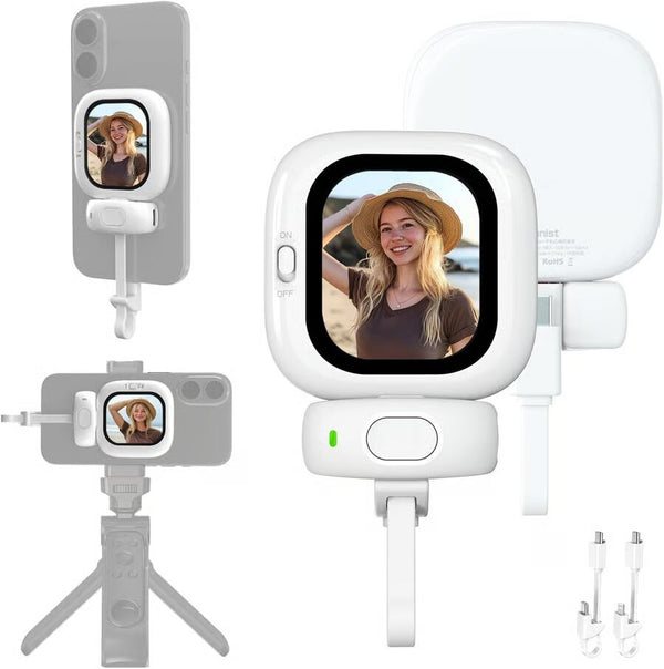 Whizzhop™ Magnetic Back Camera Selfie Monitor Vlogging Live for iPhone