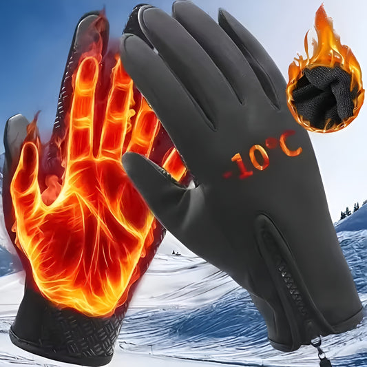 Whizzhop™ Winter Gloves for Men and Women Waterproof Touchscreen Warm Outdoor Use