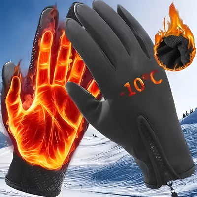 Whizzhop™ Winter Gloves for Men and Women Waterproof Touchscreen Warm Outdoor Use