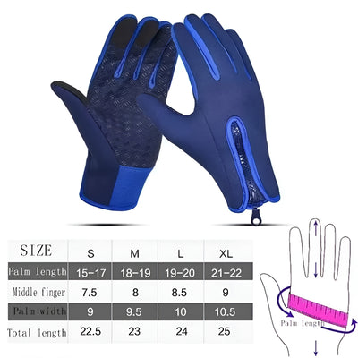 Whizzhop™ Winter Gloves for Men and Women Waterproof Touchscreen Warm Outdoor Use